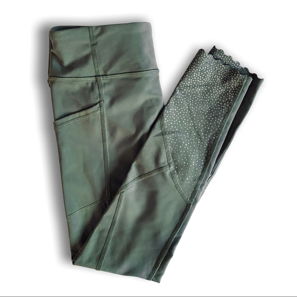 Lululemon, Tight Stuff Tight, Green Grey, Size 4